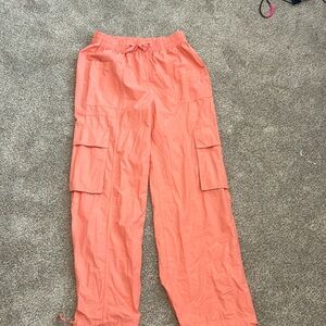 Pink cargos never worn before size small